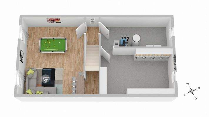 Raumaufteilung Keller