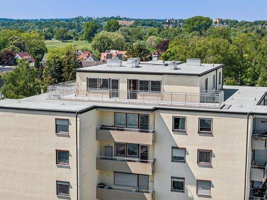 Vogelperspektive auf das MFH