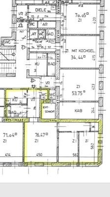 PLAN - Wohnzimmer + 2 Schlafzimmer (Muster)