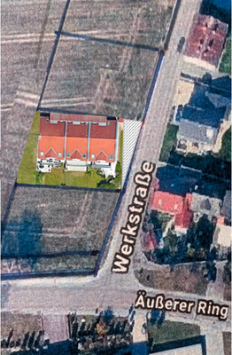 Beispiel Bebauung 3 Reihenhäuser unverbindlich