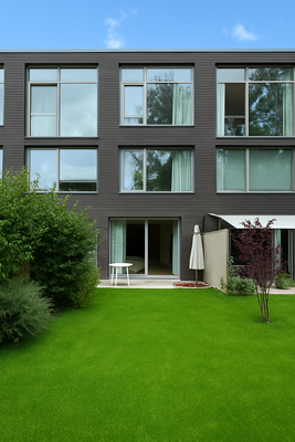 Rückansicht des Hauses