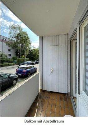 Abstellraum auf Loggia