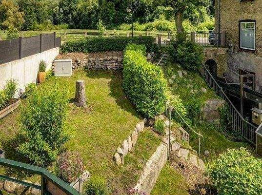 Blick auf den Polierteich