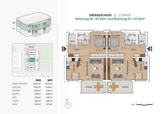 Grundriss Wohnung 28+21