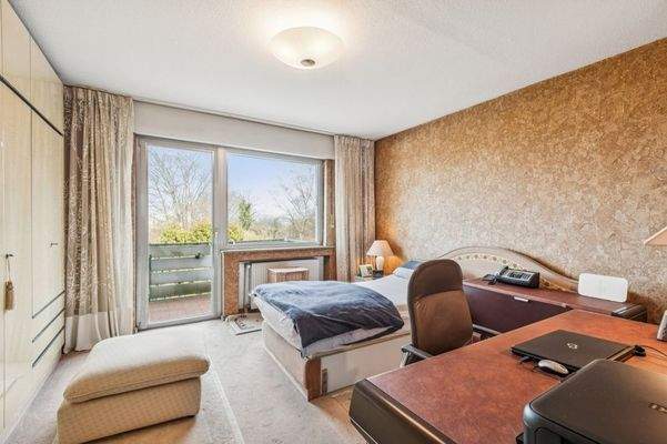 Schlafzimmer mit Balkon