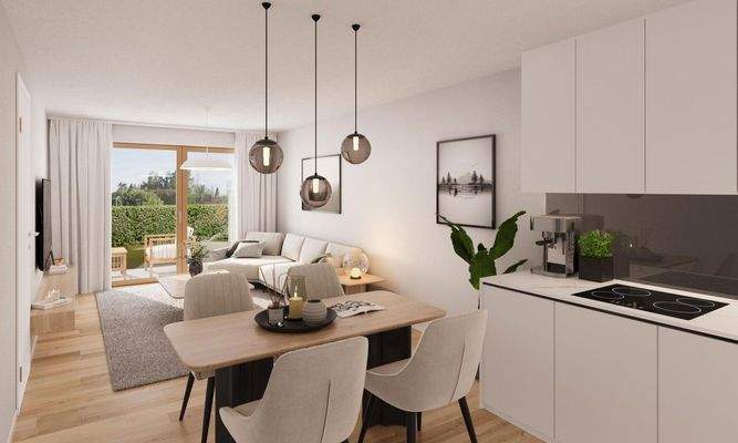 Wohn- / Koch- / Essbereich