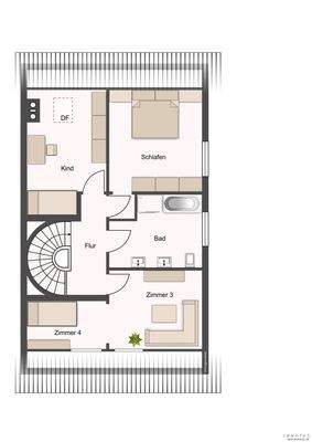 Grundriss Dachgeschoss