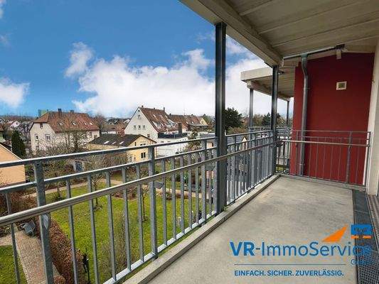 Balkon mit Gartenblick