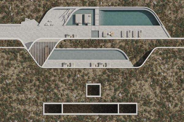 Kreta, Kokkino Chorio: Grundstück am Meer mit Genehmigung für Luxusvilla zu verkaufen