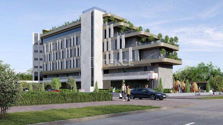 Pool and Sea-View Apartments Near the Beach in Kundu Antalya