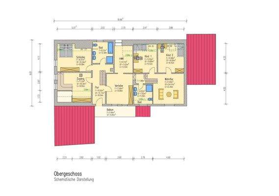 Grundriss Obergeschoss