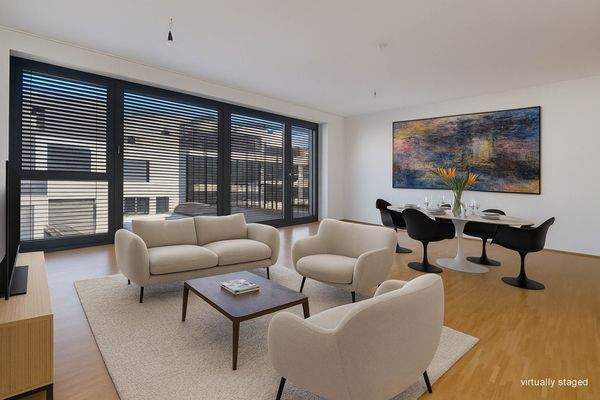 Wohnzimmer virtually staged