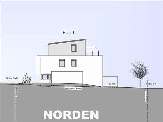 Ansicht Norden Haus 1