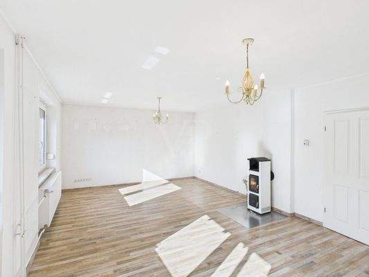 Wohnzimmer EG mit Kamin