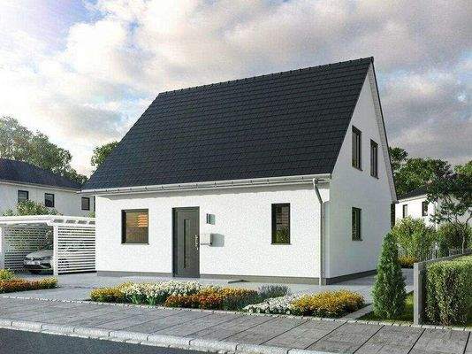 Klare Linien am Hauseingang