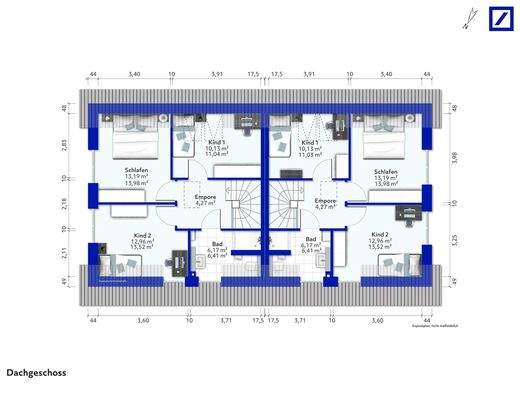 Grundrissidee Dachgeschoss
