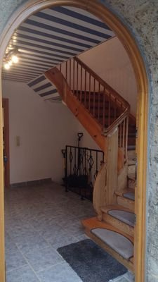 Eintritt ins Haus