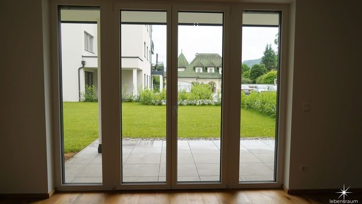 Blick vom Schlafzimmer aus