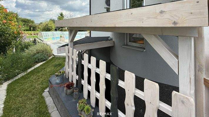 Seitlicher extra Eingang Kellergeschoß