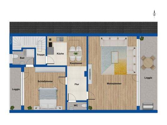 Grundriss DG Haus 148