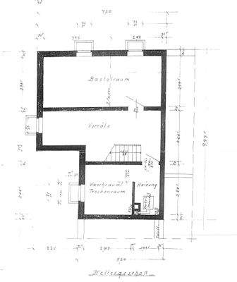 Grundriss Kellergeschoss