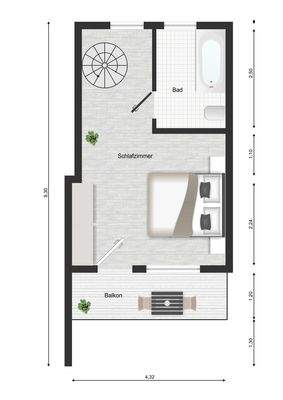 Grundriss OG Einliegerwohnung