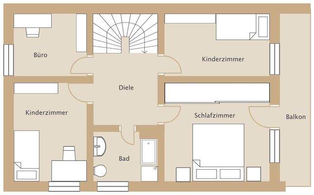 Grundriss Obergeschoss