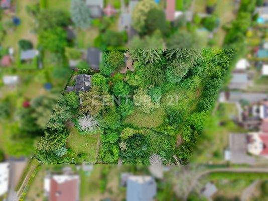 Draufsicht auf das Grundstück