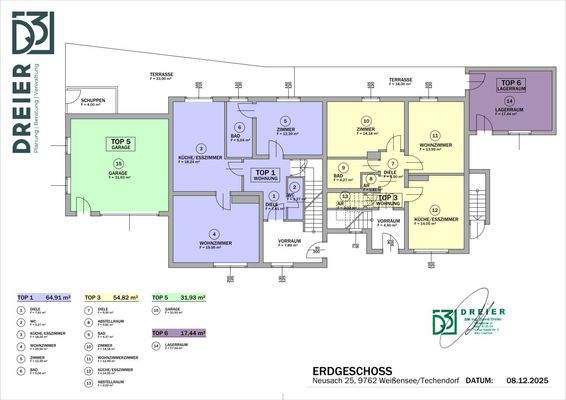 Schönes 260m² Mehrfamilienwohnhaus mit 4 Wohnungen am Weißensee mit Seeblick und Seenähe in TOPLAGE - auch Teilbar!