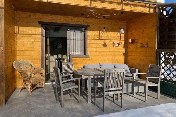 Terrasse im Erdgeschoß (Homestaiging)