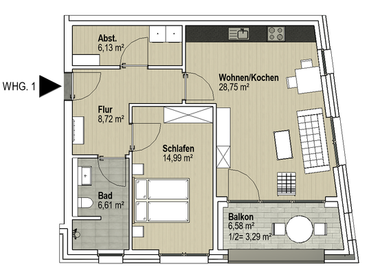 Bremen_Osterholzer Heerstraße-Wohnungen - Grundris