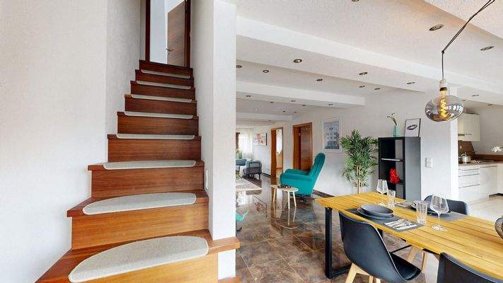 Maisonette Stil mit Highlight