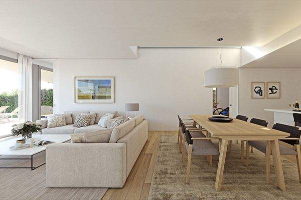 Küche, Wohn- und Essbereich