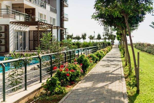Apartments in a Complex with Private Beach in North Cyprus