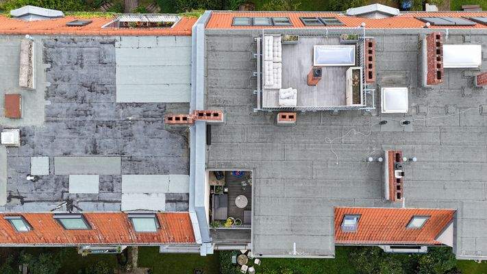 Terrasse und Dach-Terasse mit 360° Blick