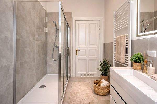 Bad digital möbliert