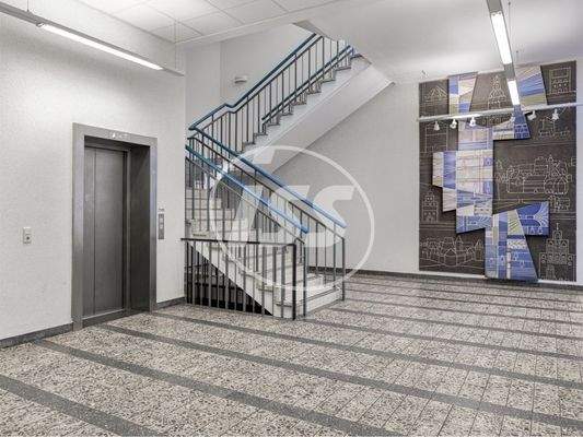 Treppenhaus im Bauteil B