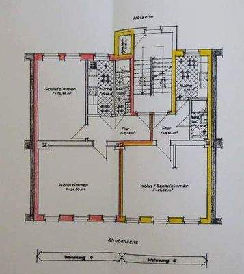 Grundriss Wohnung 4 + 5 (2.OG) 