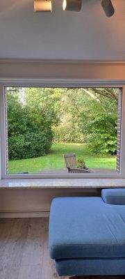 Blick aus dem WZ in den Garten