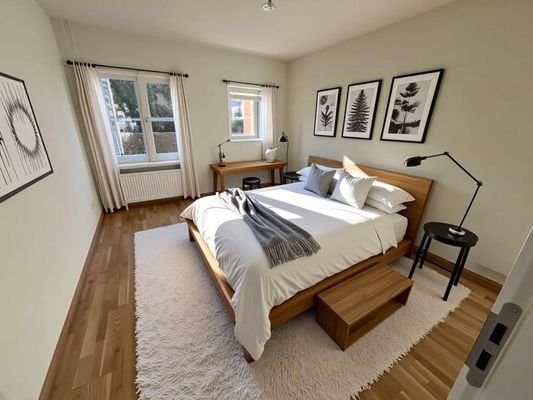 Schlafzimmer KI Visualisierung