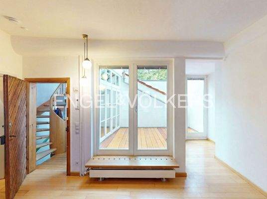 Blick auf die Terrasse