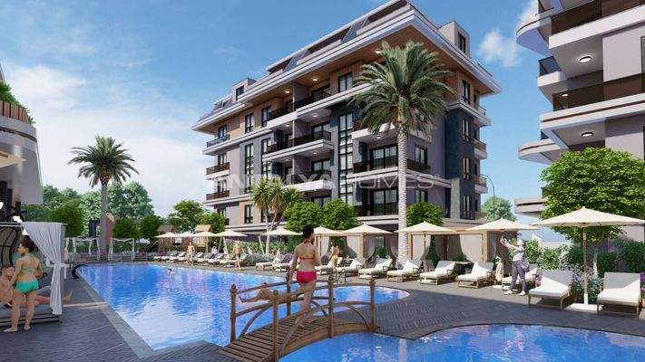 Chic Apartments Intertwined the Nature in Alanya Oba