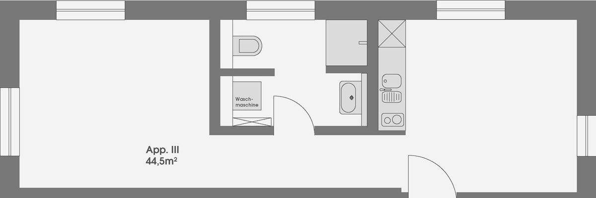 Grundriss Appartement