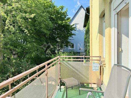 Balkon im Erdgeschoss