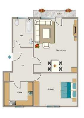 Grundriss beispielhaft