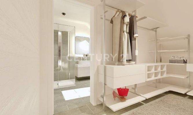 Visualisierung OG Ankleide und Badezimmer 