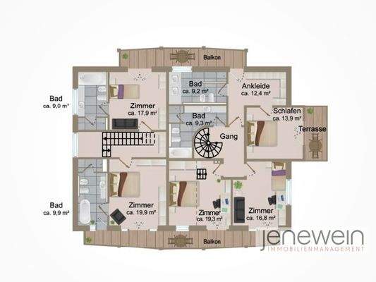 Grundriss Obergeschoss