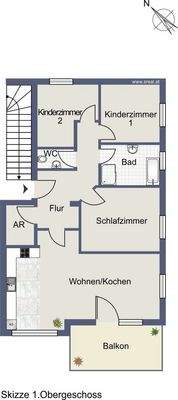 Planskizze 1. OG