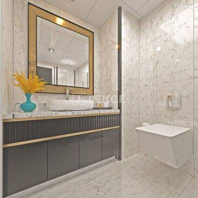 Chic Seaview Flats in a Complex in Alanya