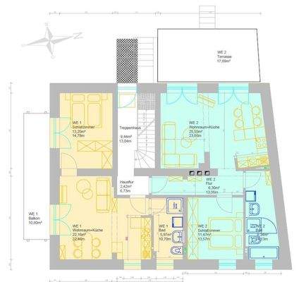 WE 2 - blau hinterlegt